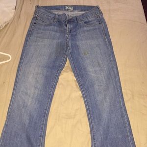 Small bootcut blue jeans